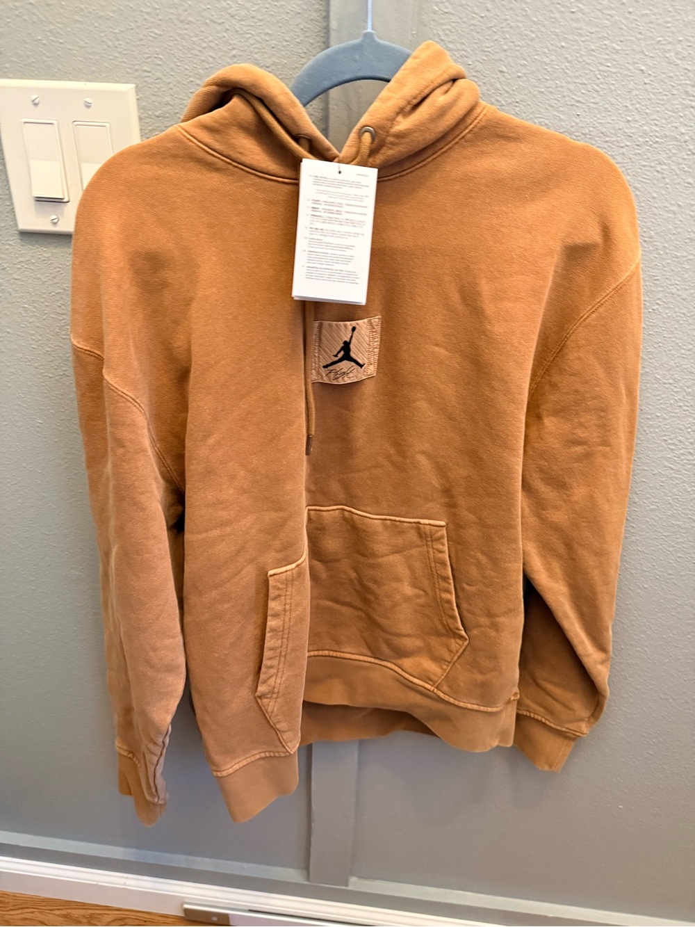 Jordan Caramel Pullover Hoodie with Jumpman Patch